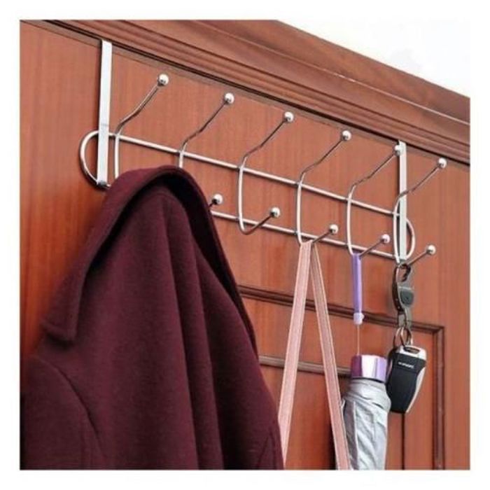 Cintre décoratif - 12 crochets - Acier inoxydable - Installation facile - Design unique