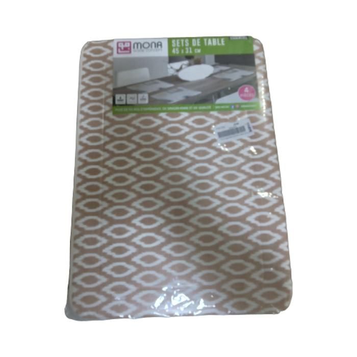 LOT DE 4 SETS DE TABLE DPS 46*33 5018.0392