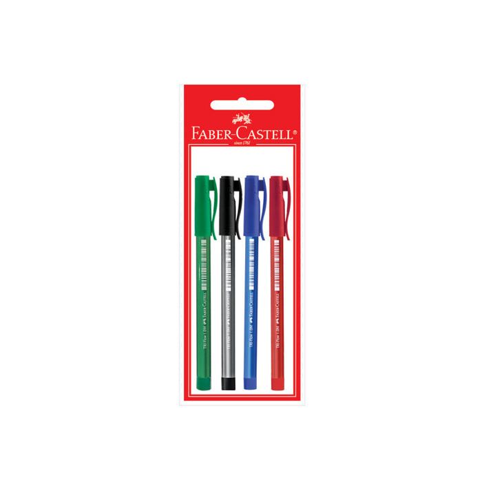 STYLO BILLE 1423*4 FABER CASTLE ASSRT COULEUR