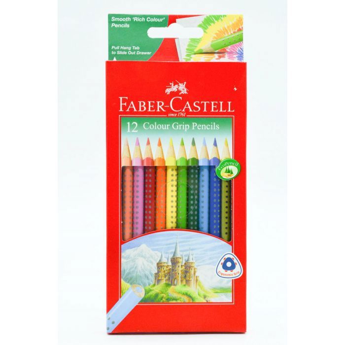 12 CRAYONS COULEUR GRIP (FSC)