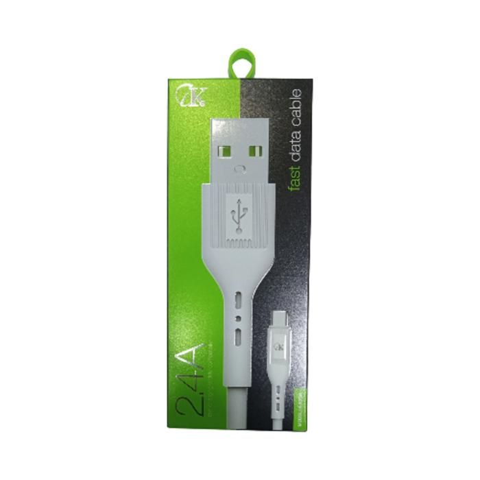 CÂBLE USB CK FAST DATA 2.4A MODÈLE V8 - K-005M