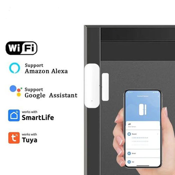 Capteur de porte WiFi pour portes et fenêtres Tuya système d'alarme de protection
