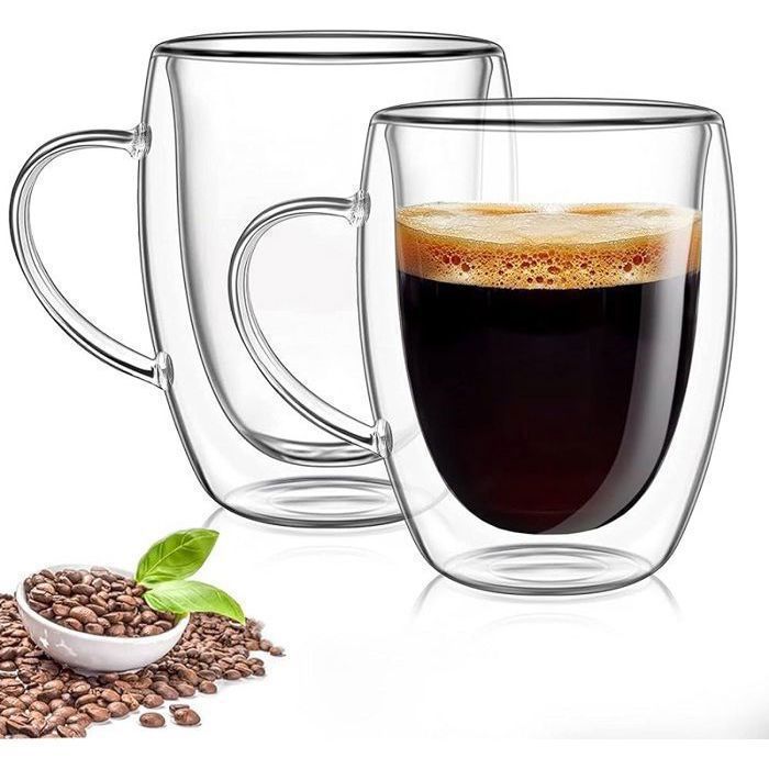 Tasse Double Paroi - Non spécifié - Réf 5671 - 350 ml - Verre borosilicate - Design contemporain
