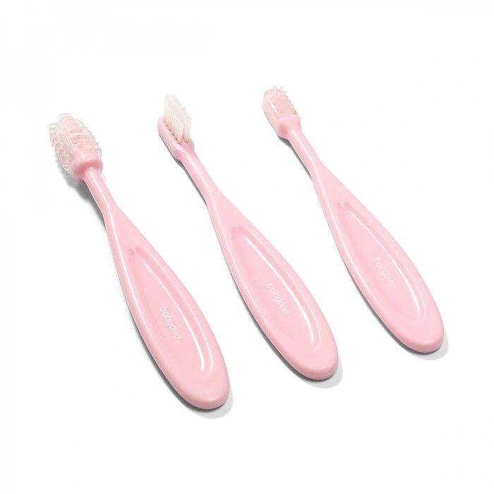 Brosse à dents - BROSSE A DENTS - 3 PCS - Rose - Enfant - Conception ergonomique