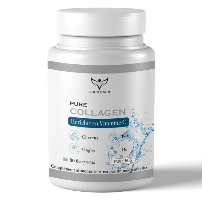 PURE COLLAGEN Enrichie en Vitamine C 90 Comprimés