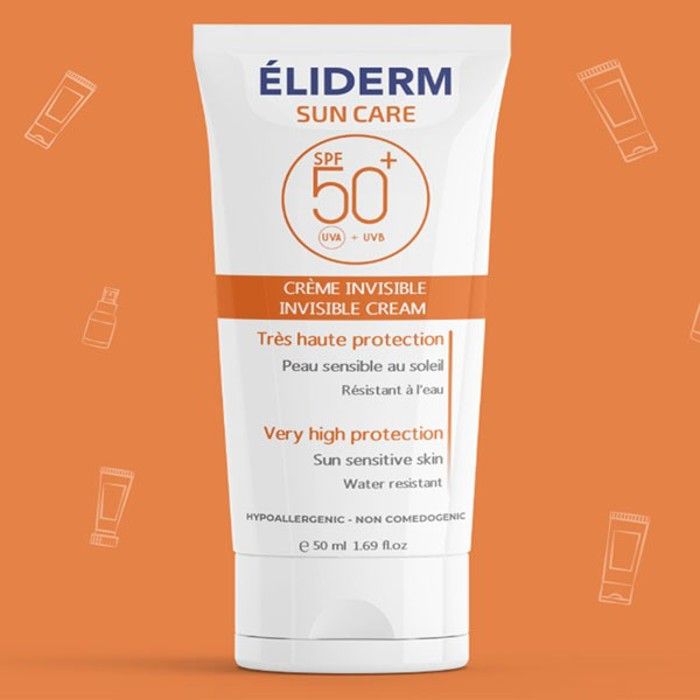 Crème solaire - ELIDERM - Lait solaire SPF50 - 200ml - Très haute protection - Waterproof