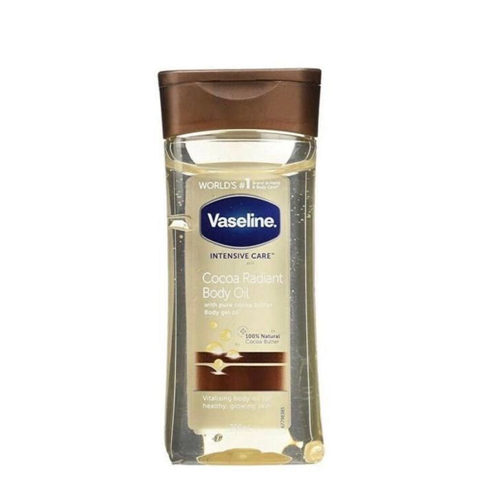 Huile Corporelle - Vaseline - Cocoa Radiant - 200 ml - Non gras - Pour peaux normales et sèches