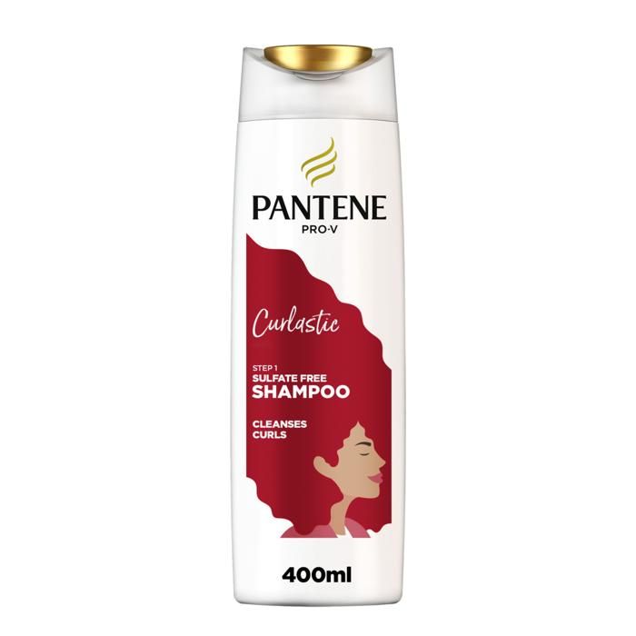 Pantene Shampoing Curlastic Sans Sulfate Cheveux Bouclés 400 ml