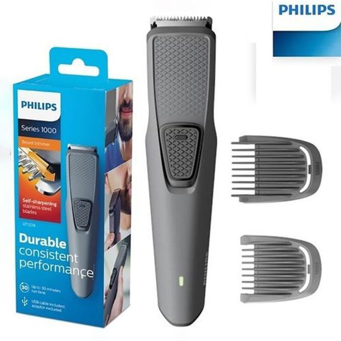 philips Tondeuse à barbe electrique sans fil pour hommes, série1000 BT1209 rechargeable