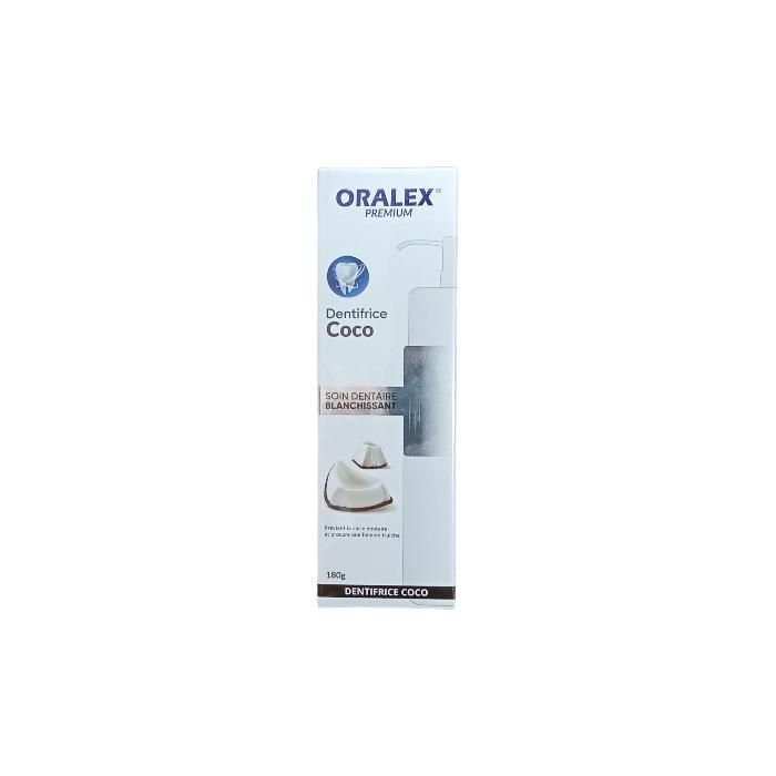 Dentifrice - ORALEX - Premium - Noix de Coco - Blanchissant - 180 ml