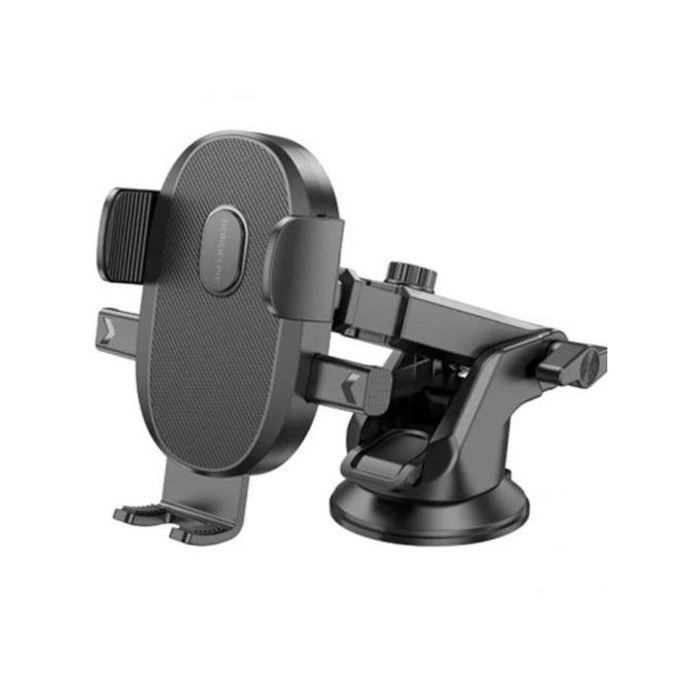Support de voiture - BOROFONE - BH93 - Rotation 360° - Verrouillage automatique - Silicone noir