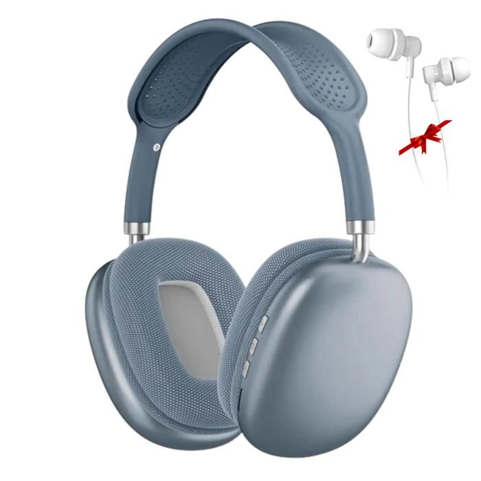 Casque DeepBass R14 Blue Sans Fil Bluetooth avec Écouteur Gratuit
