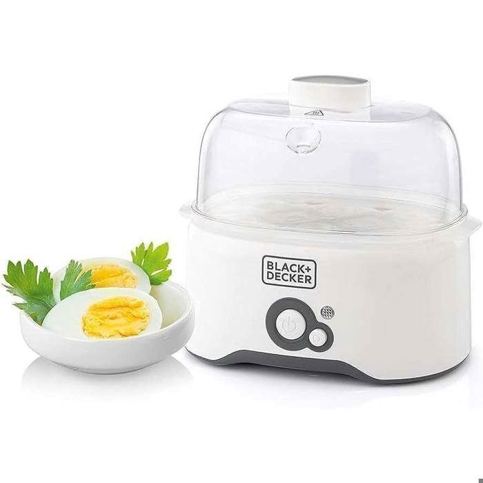 Cuiseur à œufs - Black + Decker - EG200-B5 - 7 œufs - Design compact - Minuterie intégrée