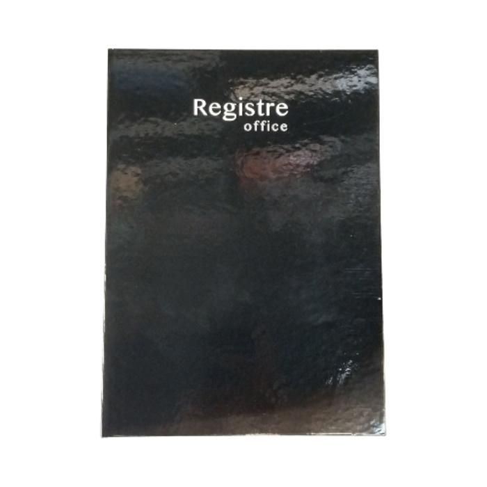 Registre A4 - BLEU MARINE - 192 Pages - Couverture Noire - Petits Carreaux 5x5 - 60g