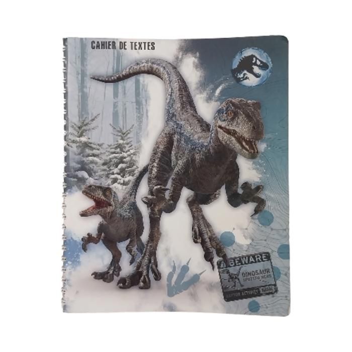 Cahier de textes 17x22cm 148pages 90g - JURASSIC WORLD