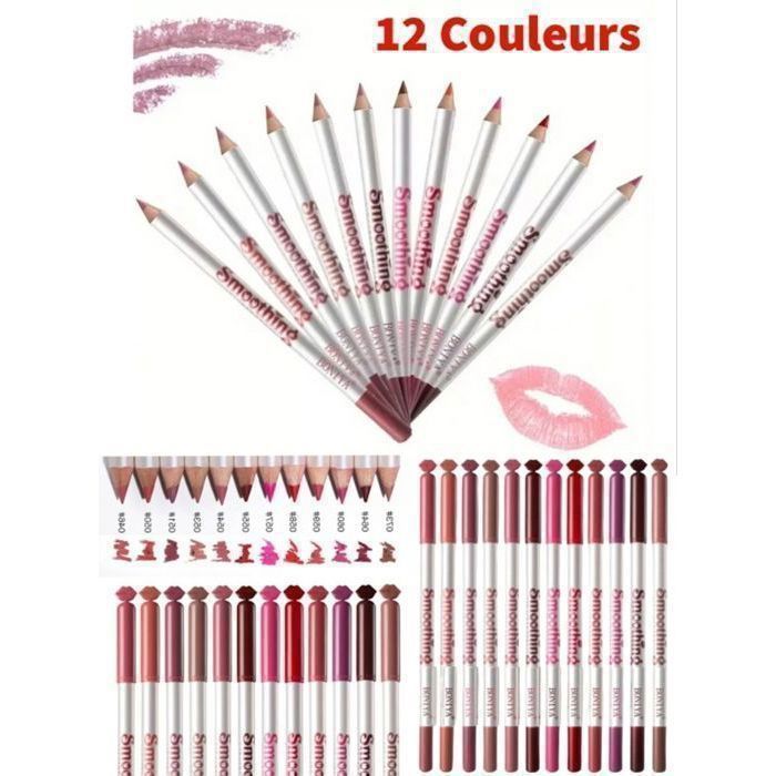 Crayons à Lèvres. 12 CRAYONS CONTOUR LÉVRES .12 Couleurs.