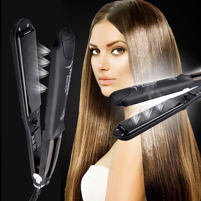 Healthy And Silky professionnels Steam Skir Light plaque Fer à vapeur Fast Chauffage et Soins