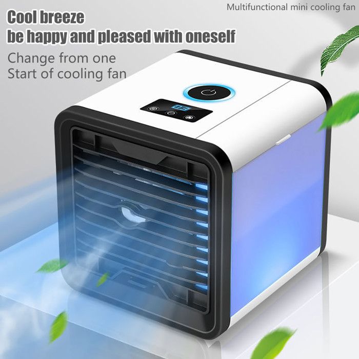 Climatiseur ventilateur refroidisseur d'air Portable USB de 7 couleurs avec fonction de brume