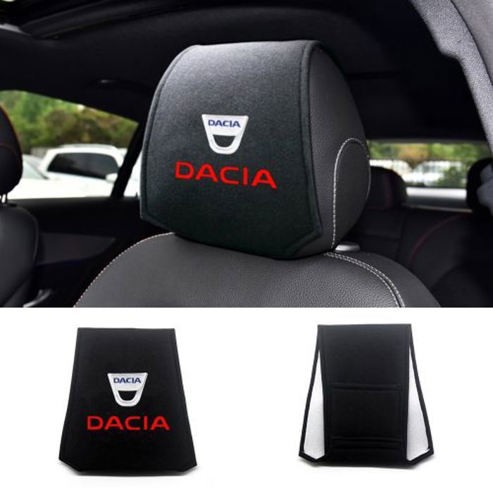 Housse d’appui-tête de voiture étui protecteur d’oreiller Logo Dacia de voiture