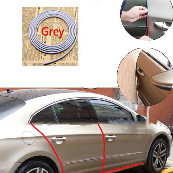 5M Bord de porte de voiture Protection contre les rayures Bande de protection bandes d'étanchéité Anti-friction bricolage