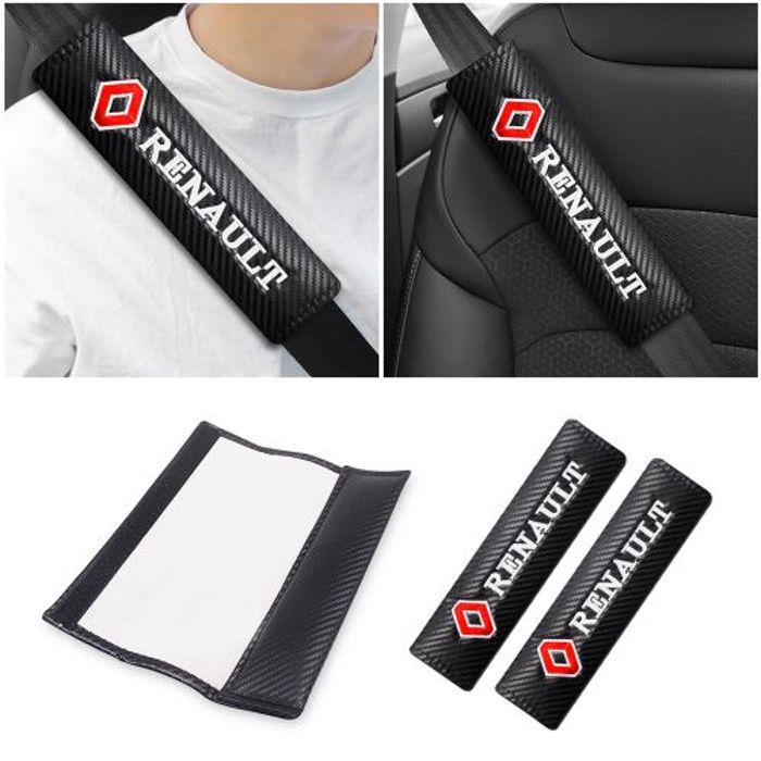 2 Couvre Ceinture de sécurité Avec Logo Renault décoration de voiture