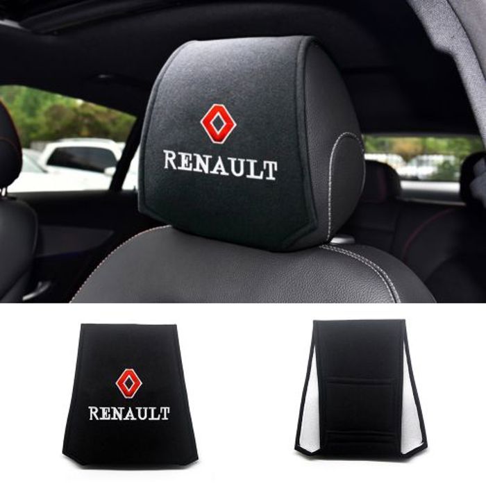 Housse d’appui-tête de voiture étui protecteur d’oreiller Logo Renault voiture
