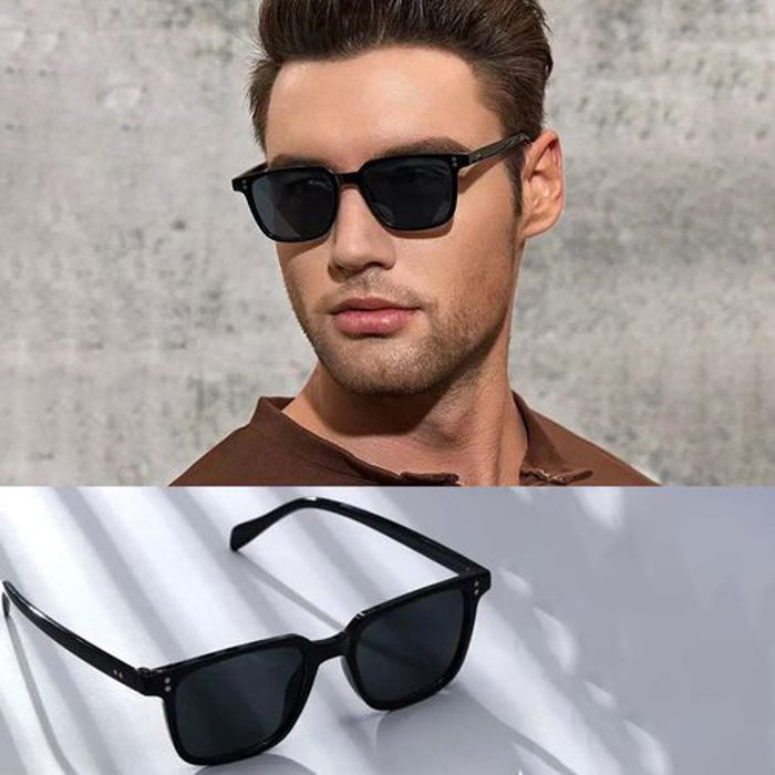 Lunettes de soleil - GENERIC - Vintage - UV400 - Carré - Mixte Noir