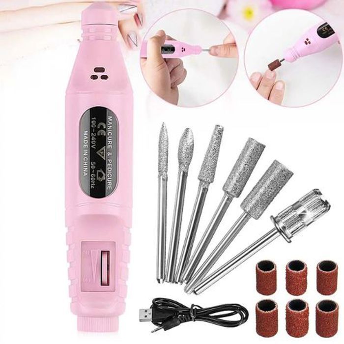 Machine à manucure électrique,forets à ongles en gel pour enlever les ongles