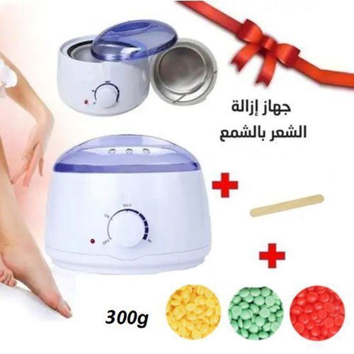 Pack Machine Chauffe cire wax Professionnelle 300g de la cire 5 Spatules