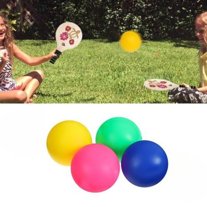 Set de 4 Balles de Sport Multicolores pour Activités de Plein Air et Plage
