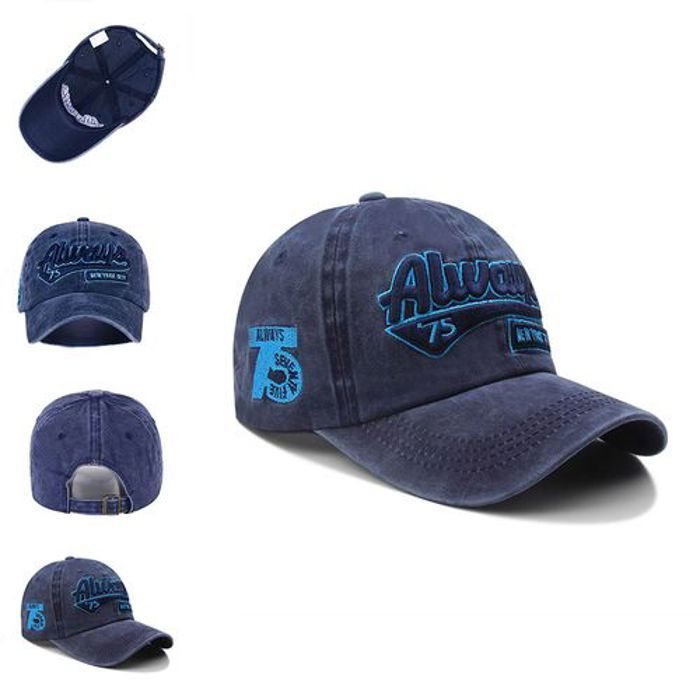 Chapeaux de Baseball - GENERIC - Always 75 - Coton - Réglable - Bleu
