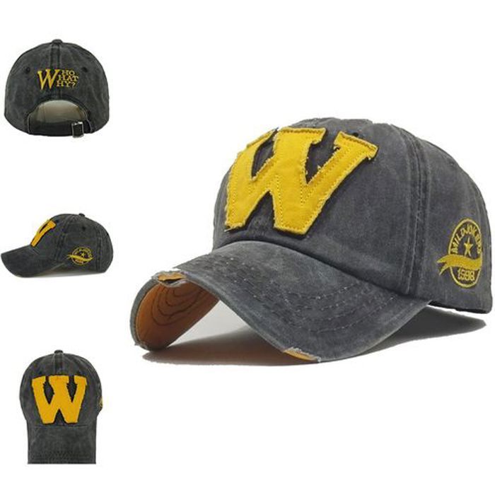 Chapeau de Baseball - GENERIC - Snapback - Coton - Gris - Mixte