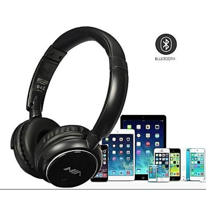Casque Bluetooth - NIA - Q1 - Micro intégré - Support Micro SD - Radio FM