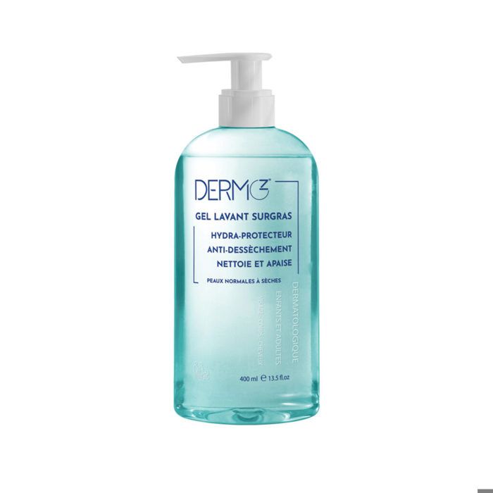 Gel lavant surgras - DERMOZ - 400ml - Peaux normales à sèches - Sans savon - pH physiologique