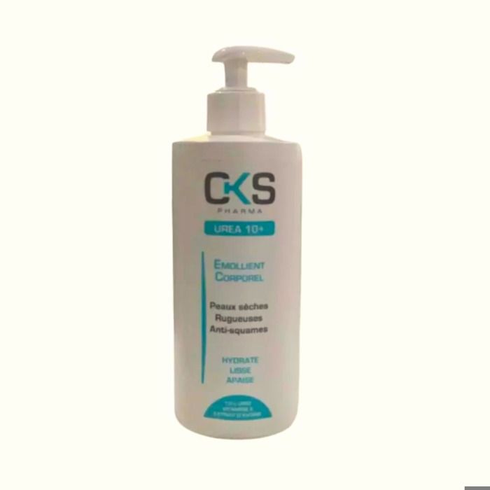 Émollient corporel - CKS - Urea 10+ - 400ml - Hydratation - Peaux sèches - Crème