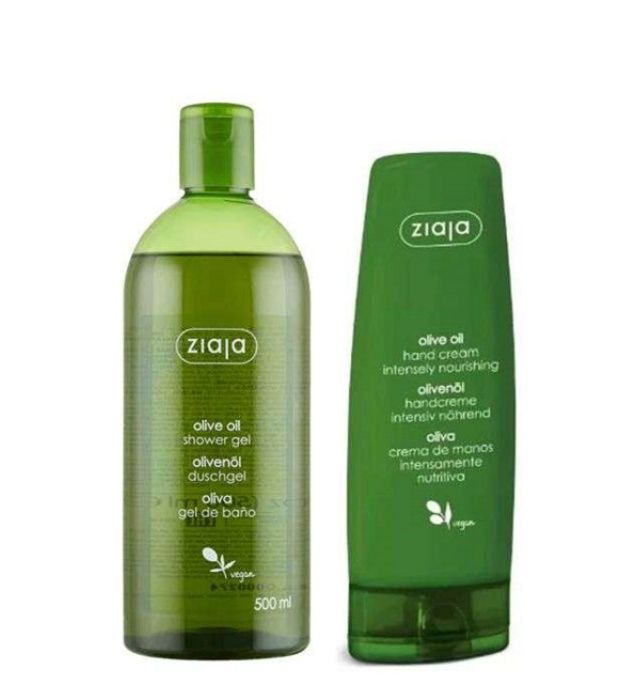 Gel Douche et Crème pour les Mains - ZIAJA - Olive Oil - 300 ml - Vegan - Hydratant