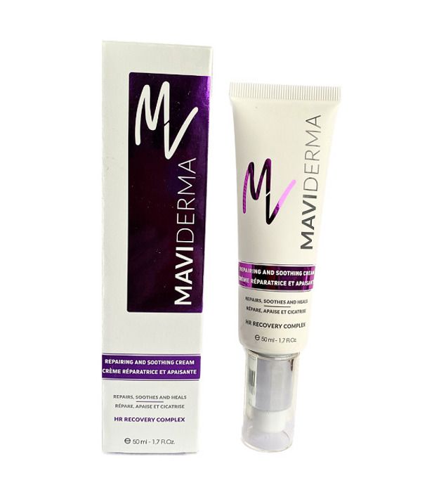 Crème Réparatrice Apaisante - MAVIDERMA - 50ml - Hypoallergénique - Peaux Sensibles - Texture Riche