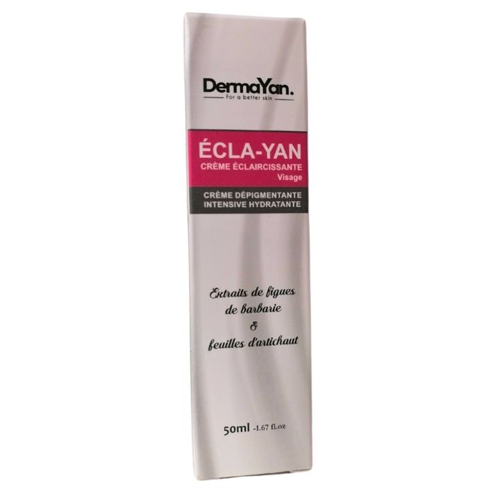 Crème éclaircissante - Dermayan Ecla-yan - 50ml - Réduit les taches - Hydrate en profondeur