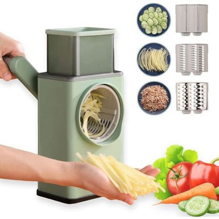 Coupe-légumes multifonctionnel avec 4 lames interchangeables pour légumes