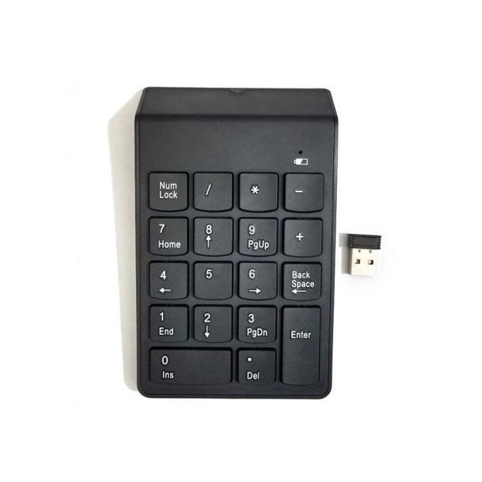 Mini clavier numérique sans fil USB 2.4G, 18 touches, Mini Numeric KeyPad Bluetooth