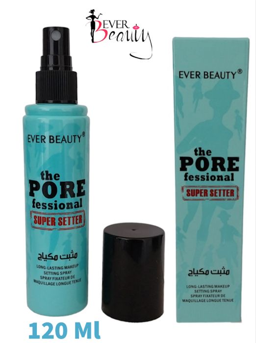 Fixateur de maquillage - EVER BEAUTY - Super Spray 24H - Waterproof - Hydratant - Ultra-fine