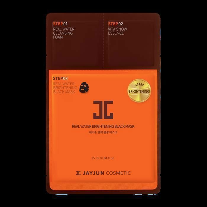 Masque Noir Éclaircissant - JAYJUN - 3 Étapes - 1 Feuille - Sans Parabène - 25 ML