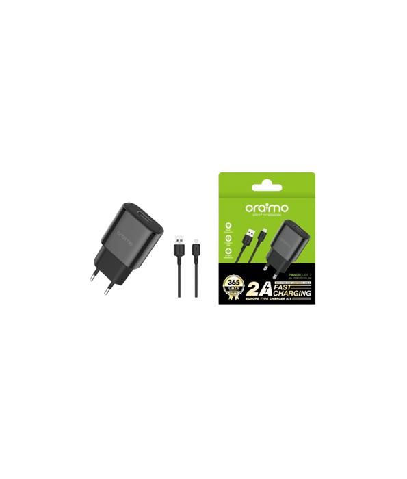 Oraimo Chargeur Iphone 2A Europe Type Fast Charge -noir
