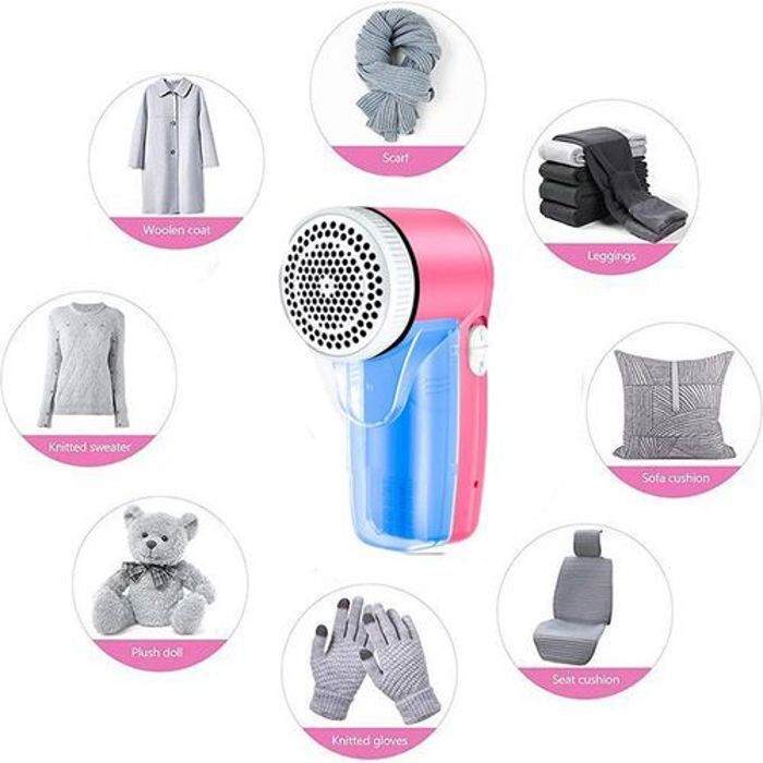 Dissolvant de peluches - Non spécifié - Portable - Rechargeable - Design ergonomique - Lame rotative puissante