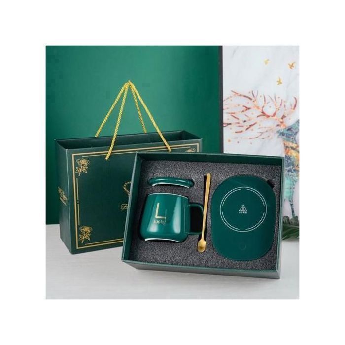 Tasse chauffante électrique - MARQUE - Modèle - 350 ml - Vert - Arrêt automatique