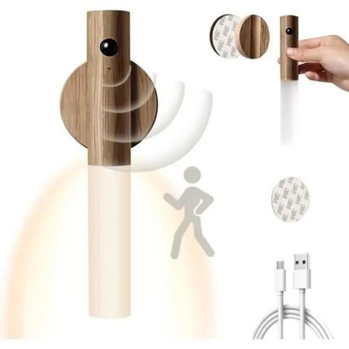 Veilleuse Magnétique sans Fil avec détecteur de mouvement pour chambre,couloir