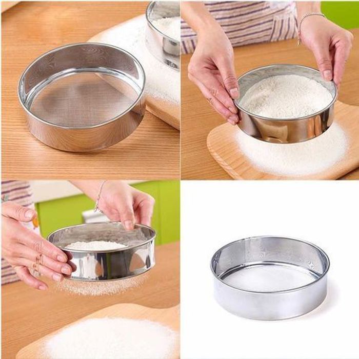 Ensemble de 6 pièces Tamis à farine en maille en acier inoxydable, passoire, cuisson de gâteaux, outils de cuisine
