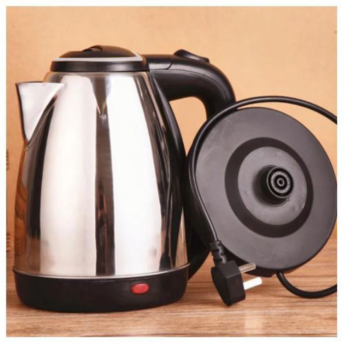 Bouilloire à eau électrique en acier inoxydable, Bouilloire rapide 2,0 L grande capacité, Théière