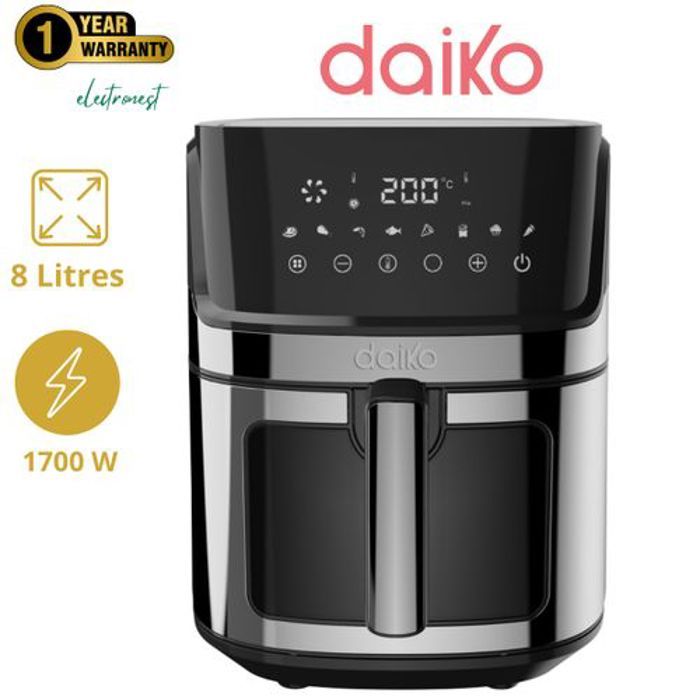 Friteuse sans Huile - Daiko - FSH-9754EDK - 8 Litres - 1700W - Tactile LED