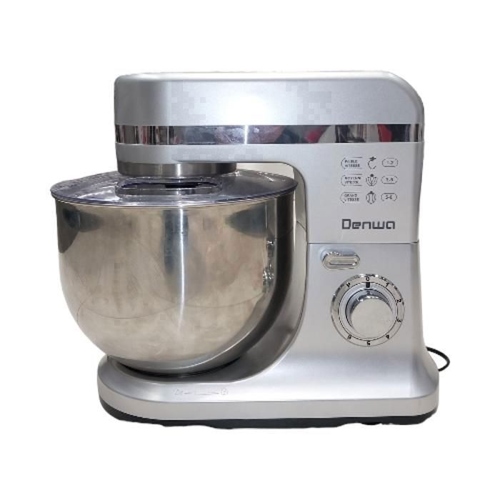 Pétrin - DENWA - Silver 12L - 1800W - 6 Vitesses - Acier Inoxydable